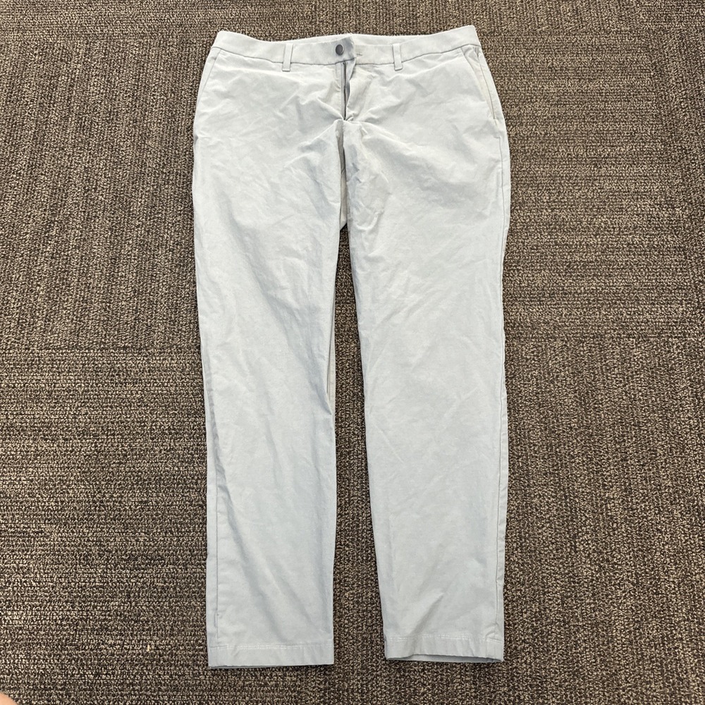 Lululemon ABC Pant Fit Warpstreme Blue Mens 36x32 5 Pocket